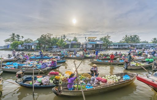 Chợ nổi ở Cần Thơ