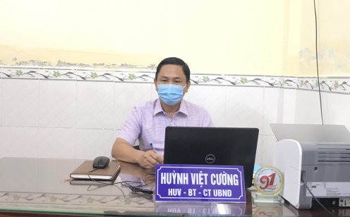 Ông Huỳnh Việt Cường - Bí thư Đảng ủy, Chủ tịch UBND xã Giai Xuân.