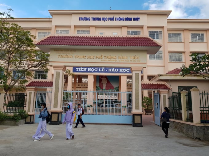 Cơ sở thu dung điều trị COVID-19 quận Bình Thủy được đặt tại Trường Trung học phổ thông Bình Thủy. Ảnh: Internet.