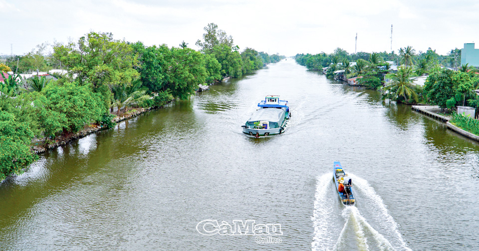 Kênh xáng Chắc Băng, địa danh gắn với giai thoại “Gia Long bôn tẩu” ở đất Cà Mau, đoạn chảy qua địa phận xã Trí Phải, huyện Thới Bình.