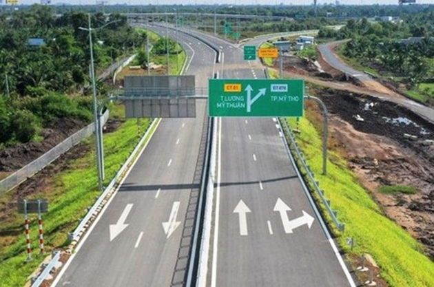 Cao tốc Trung Lương - Mỹ Thuận được thông xe 2 chiều từ 25/1 đến 10/2. Ảnh: Internet