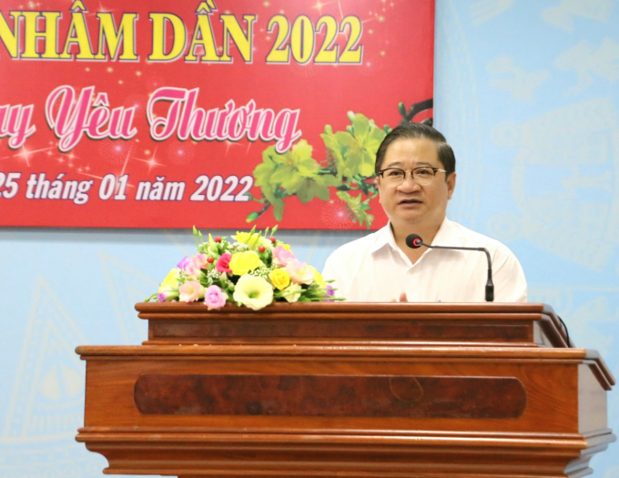 Ông Trần Việt Trường – Phó Bí thư Thành ủy, Chủ tịch UBND TP. Cần Thơ phát biểu tại buổi lễ.