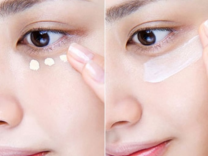 Các loại kem dưỡng mắt chuyên biệt có tác dụng kích thích sản sinh collagen, giảm quầng thâm cho mắt, bọng mắt và nếp nhăn được cải thiện hiệu quả. Từ đó da vùng mắt sẽ trẻ hóa và rạng rỡ hơn. Ảnh: Internet.