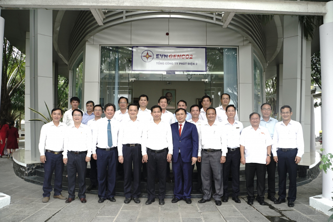 Ông Lê Quang Mạnh đến thăm và chúc Tết tại Tổng Công ty Phát điện 2 - CTCP. Ảnh Quang Vinh