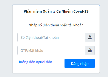 Phần mềm quản lý ca nhiễm Covid-19 tại website: f0.camau.gov.vn.