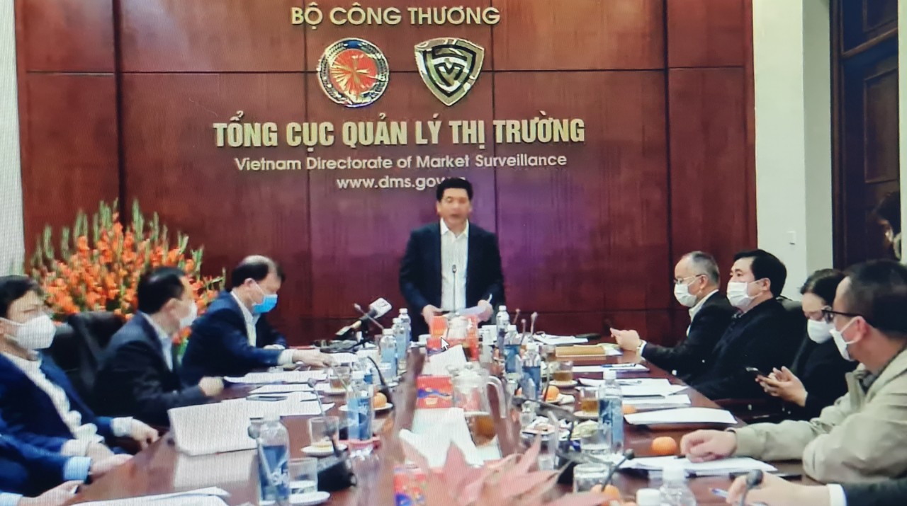 Bộ trưởng Bộ Công Thương Nguyễn Hồng Diên, tại buổi họp trực tuyến với các tỉnh thành ĐBSCL ngày 9/2/2022