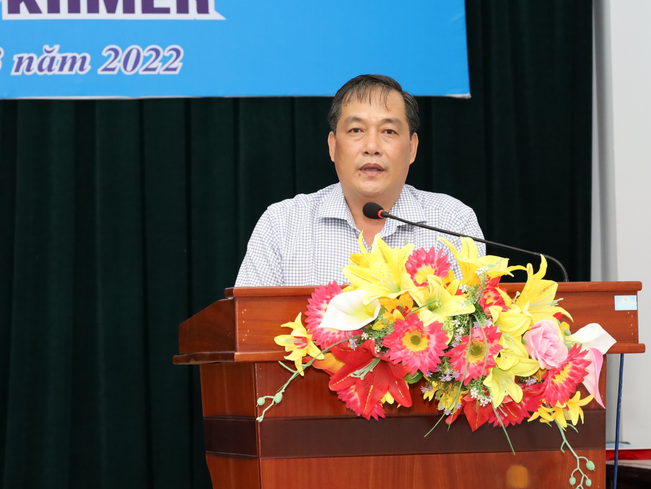 Ông Nguyễn Ngọc Thanh - Phó Bí thư thường trực, Chủ tịch HĐND huyện Cờ Đỏ phát biểu tại chương trình.