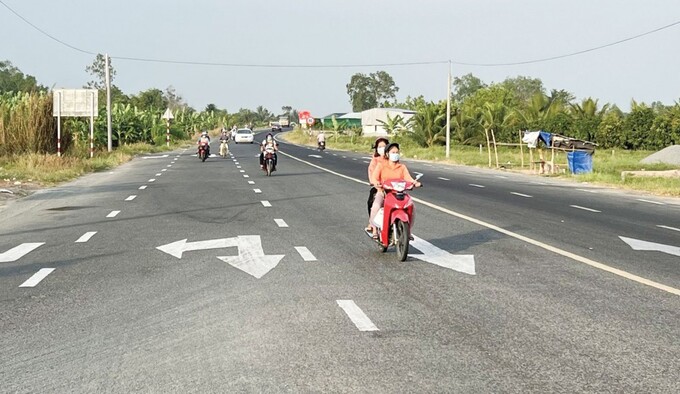 Tuyến chính đường tỉnh 922 đã hoàn thành và thông xe.