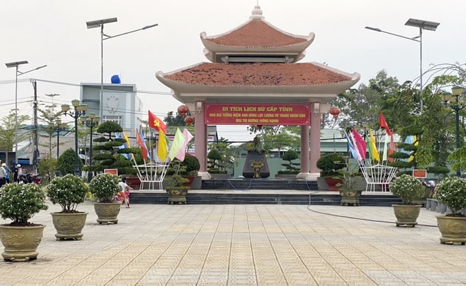 Công viên văn hóa Mai Thị Nương, huyện Giồng Riềng. Ảnh: Tỉnh ủy Kiên Giang.