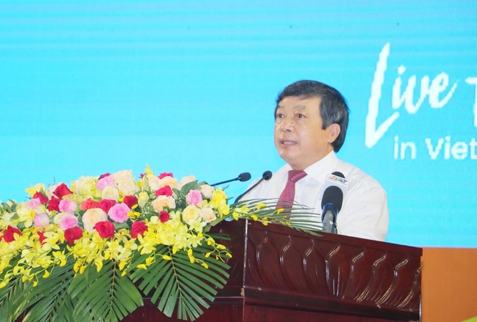 Thứ trưởng Bộ Văn hóa, Thể thao và Du lịch Đoàn Văn Việt phát biểu chỉ đạo Hội nghị. Ảnh CTV
