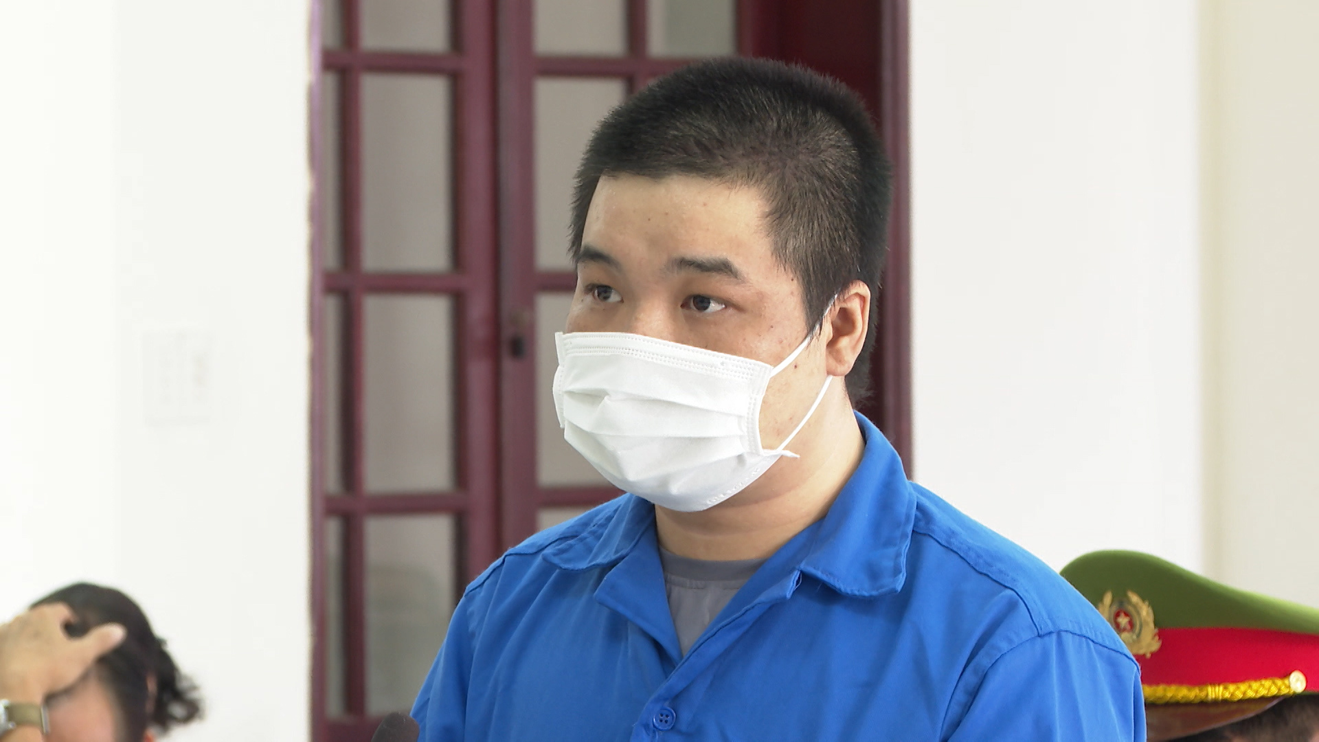 Bị cáo Nguyễn Thanh Hoài tại tòa.