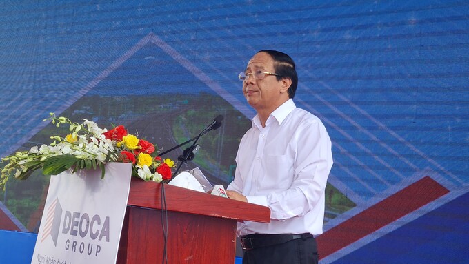 Phó Thủ tướng Chính phủ Lê Văn Thành phát biểu tại buổi lễ.
