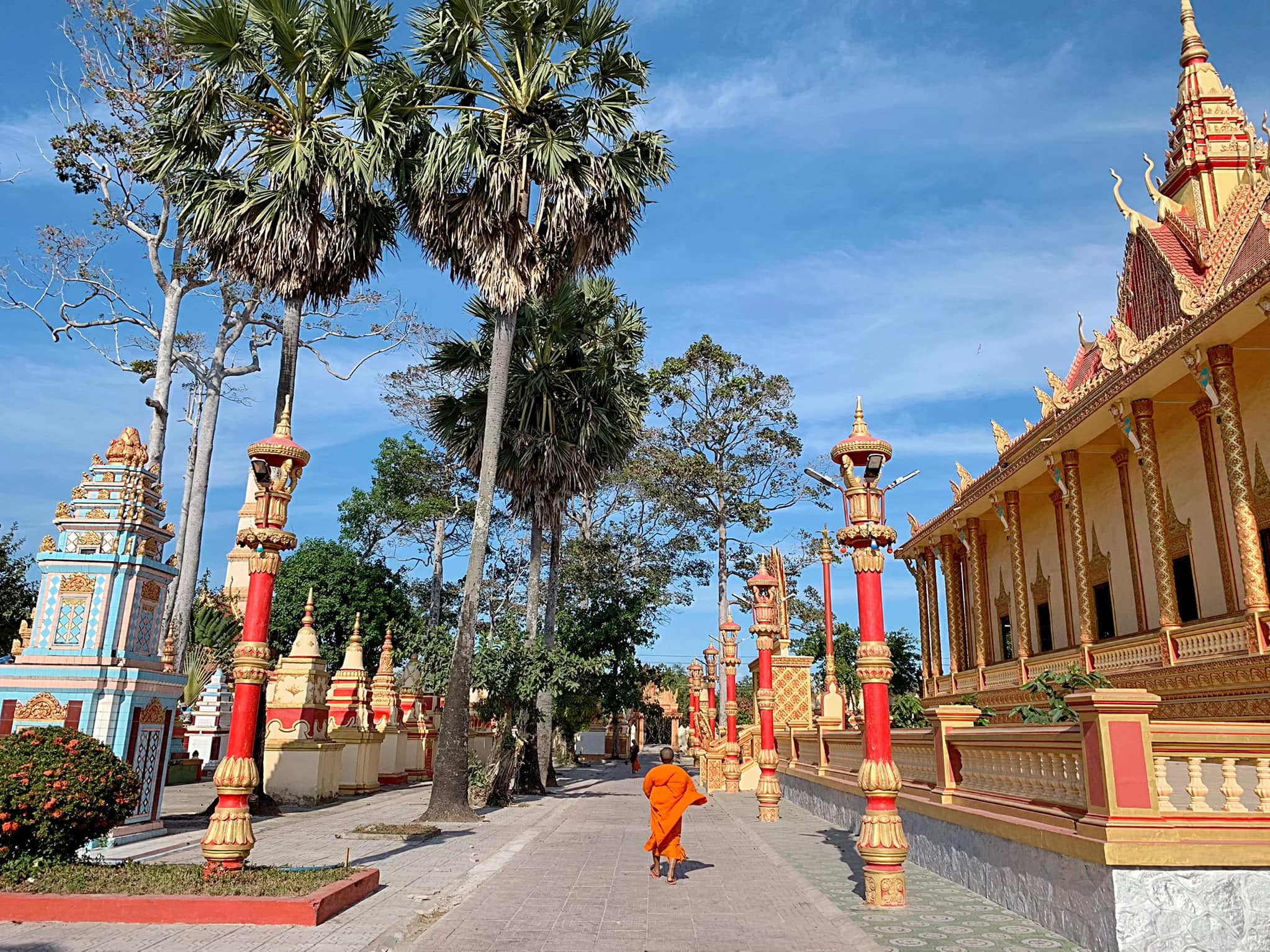 Nét đẹp độc đáo đặc trưng của chùa Khmer (Ảnh: Internet)