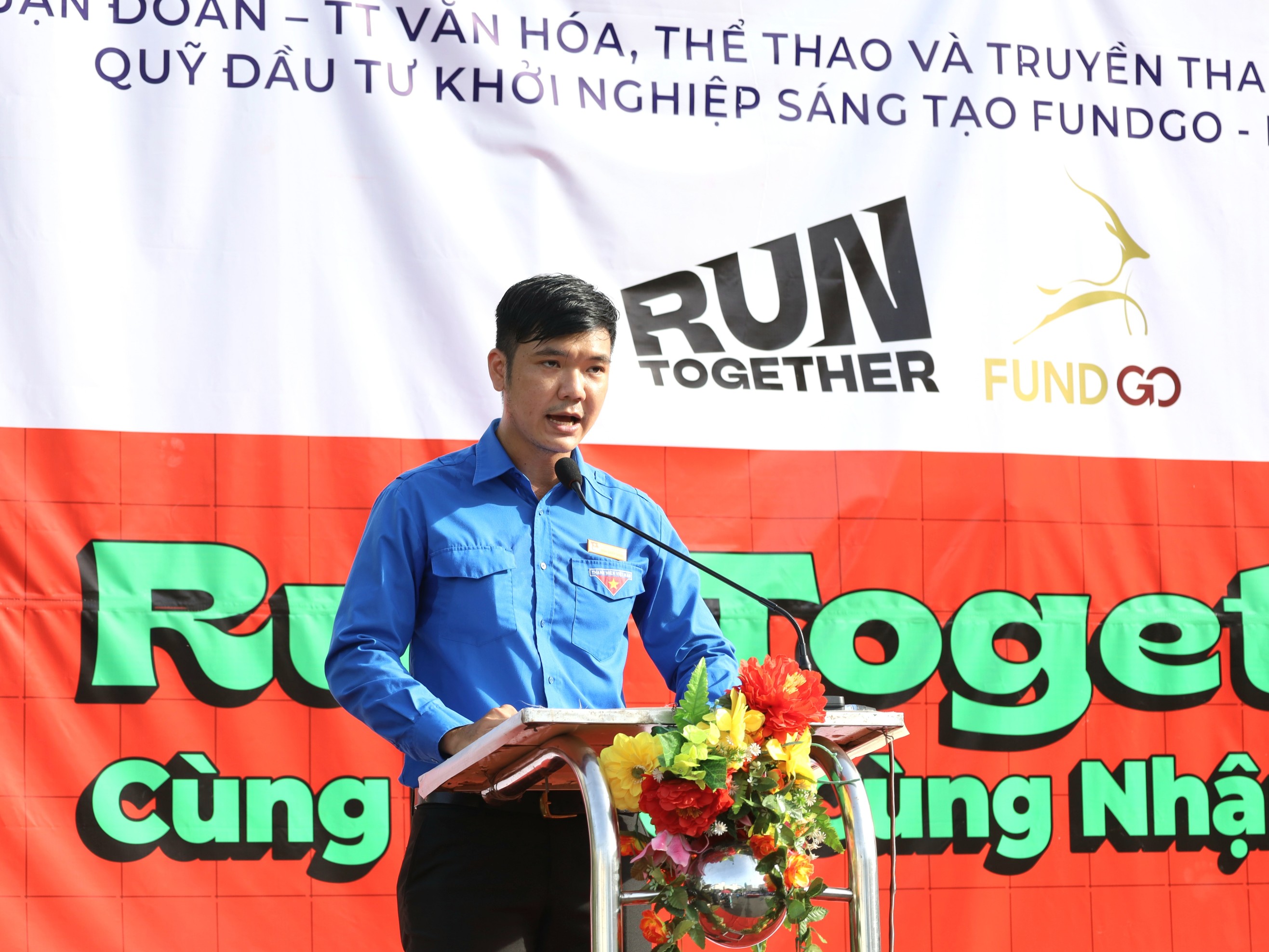 Anh Đinh Quyết Thắng – Bí thư Quận đoàn Ninh Kiều phát biểu khai mạc.
