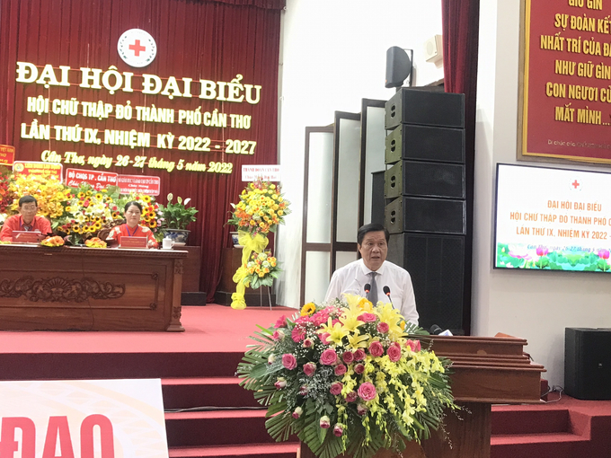 Ông Phạm Văn Hiểu - Phó Bí thư thường trực Thành ủy, Chủ tịch HĐND thành phố phát biểu chỉ đạo đại hội.