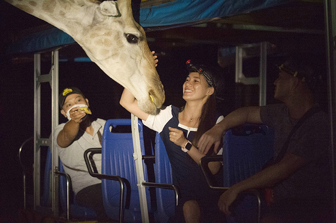 Du khách trải nghiệm tour Night Safari Phú Quốc.
