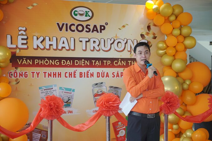 Ông Trần Duy Linh - Giám đốc VICOSAP hy vọng sản phẩm chất lượng của công ty sẽ làm hài lòng khách hàng khu vực Cần Thơ và khu vực ĐBSCL.