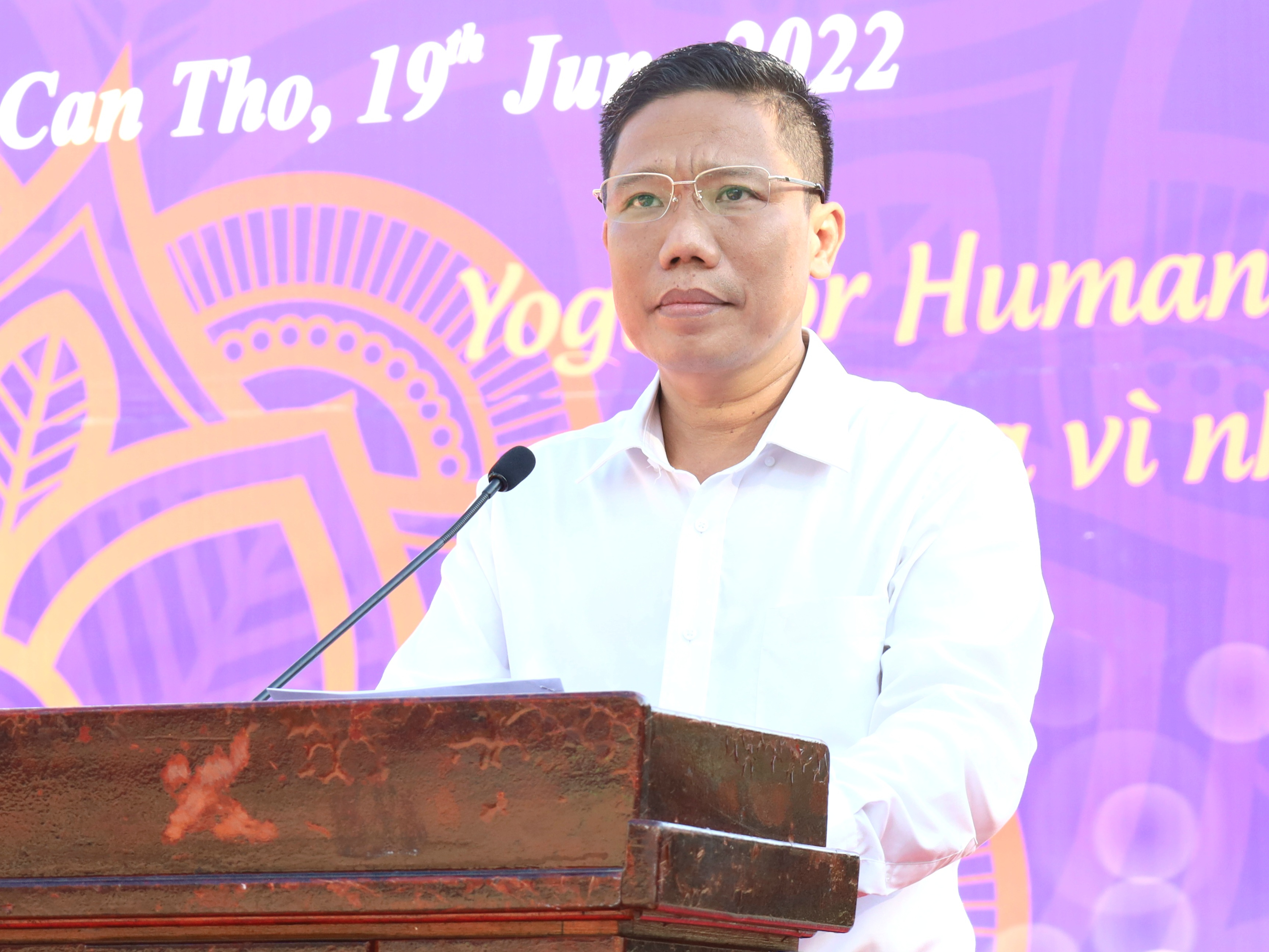 Ông Nguyễn Thực Hiện - Phó Chủ tịch UBND TP. Cần Thơ phát biểu tại buổi lễ.