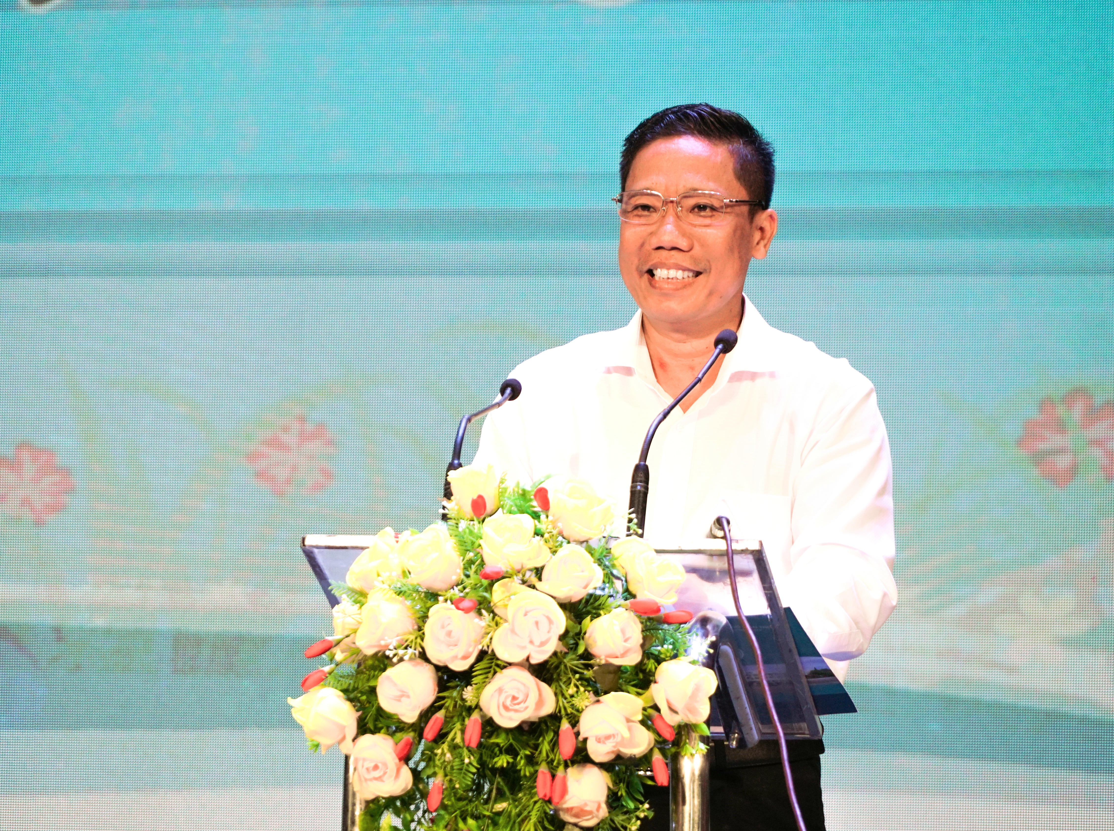 Ông Nguyễn Thực Hiện - Phó Chủ tịch UBND TP. Cần Thơ phát biểu tại buổi họp mặt.