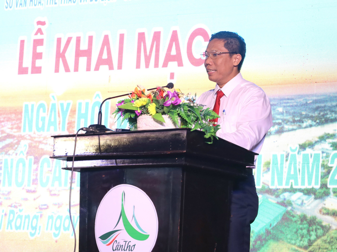 Ông Nguyễn Thực Hiện, Phó Chủ tịch UBND TP Cần Thơ phát biểu chỉ đạo tại ngày hội.