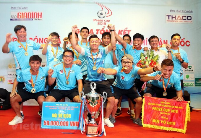CLB phóng viên thể thao TP. Hồ Chí Minh lần đầu lên ngôi tại Press Cup 2018