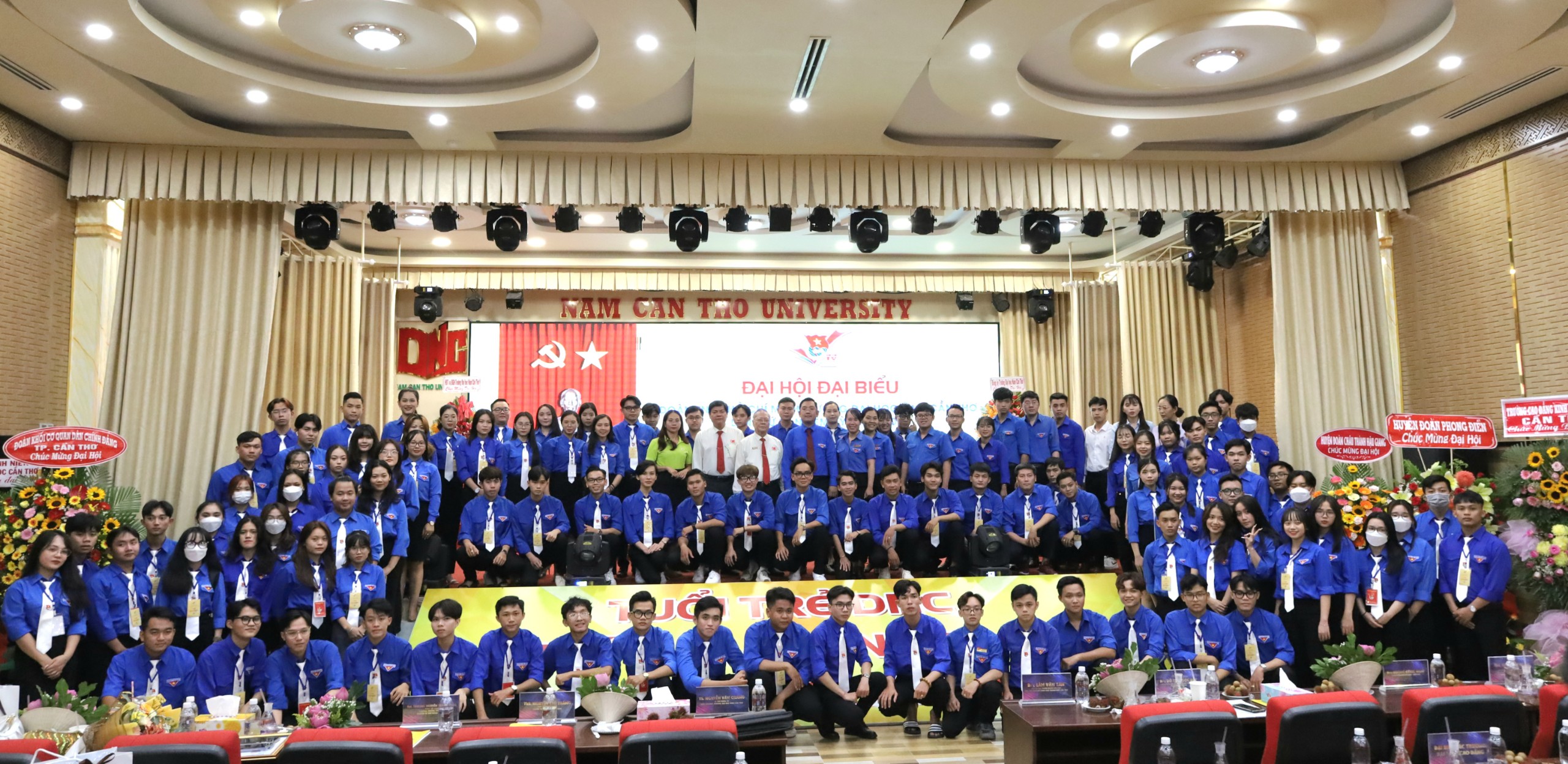 Sau 2 ngày làm việc Đại hội đại biểu Đoàn TNCS Hồ Chí Minh Trường Đại học Nam Cần Thơ lần thứ IV, nhiệm kỳ 2022 – 2024 thành công tốt đẹp.