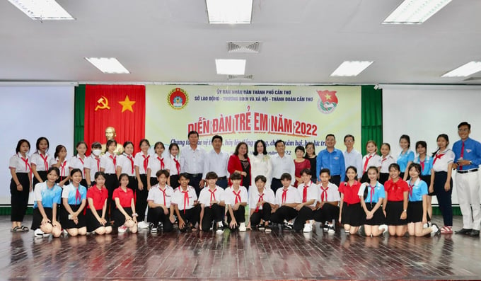 Diễn đàn trẻ em năm 2022 do Sở LĐTBXH thành phố Cần Thơ tổ chức.