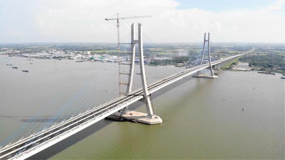 Theo đề xuất, cầu Ô Môn sẽ là cầu vượt lớn thứ ba bắc qua sông Hậu, kết nối quận Ô Môn (TP Cần Thơ) với tỉnh Đồng Tháp. Trong ảnh là cầu Vàm Cống khánh thành ngày 19/5/2019 - một trong hai cầu lớn hiện tại được bắc qua sông Hậu (Ảnh: Internet)