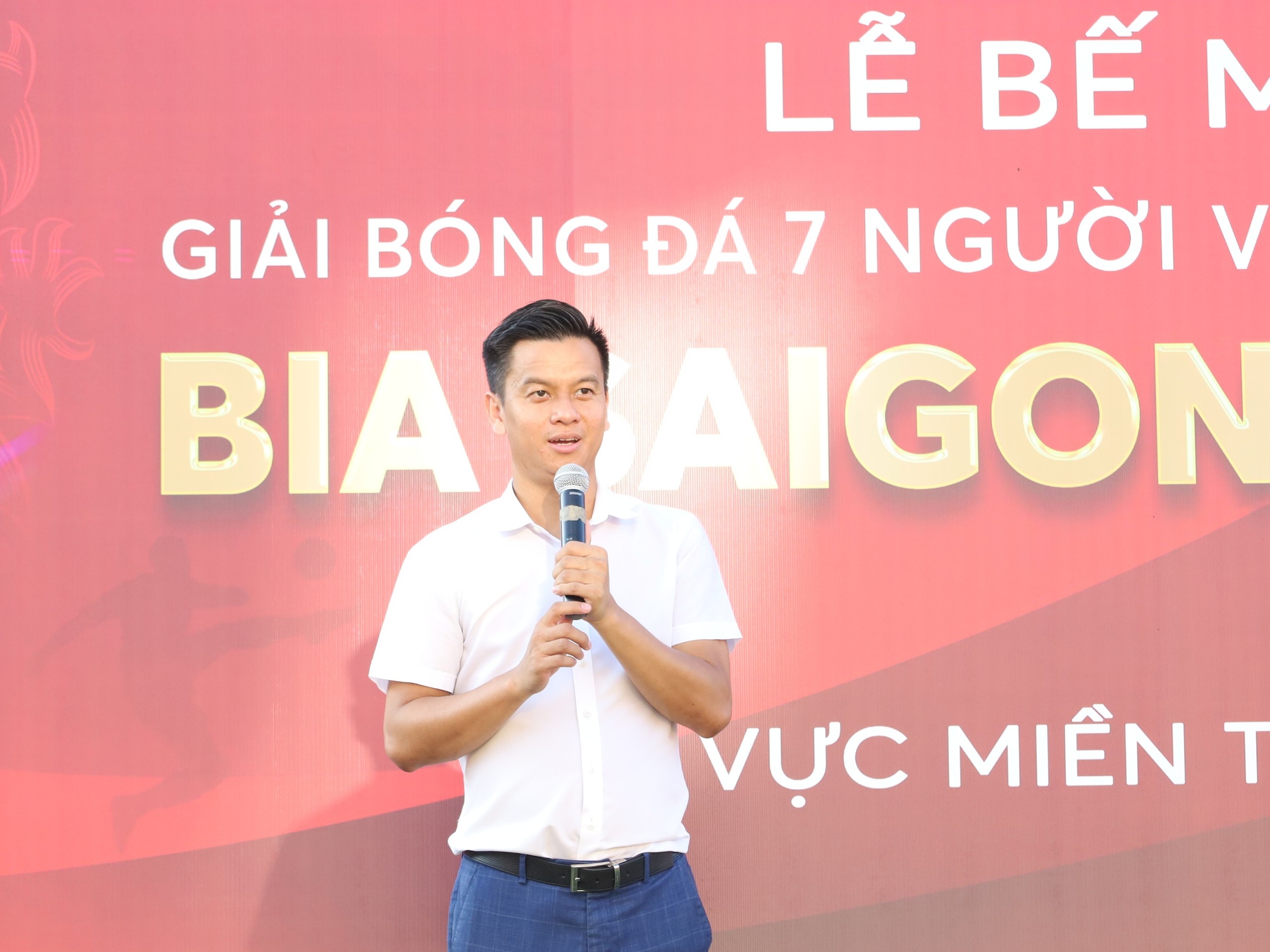 Ông Phạm Ngọc Tuấn - Tổng giám đốc Công ty CP Bóng đá Việt (VietFootball), Trưởng ban tổ chức giải phát biểu bế mạc.