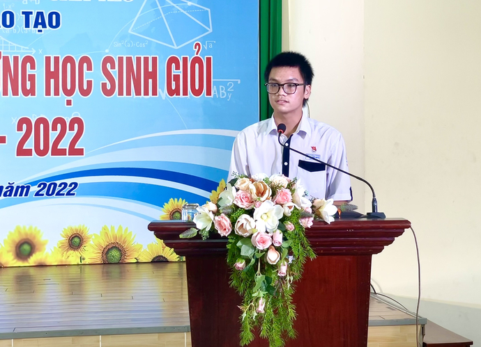 Em Đỗ Trọng Phước Nguyên - Học sinh đạt Huy chương Đồng trong Kỳ thi Olympic quốc tế năm 2022 môn Sinh học.