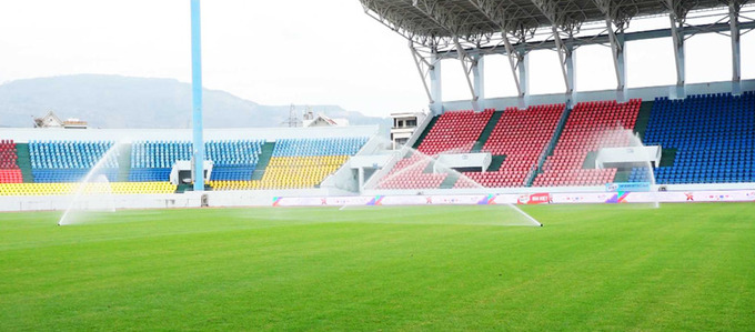 Sân vận động TP. Cẩm Phả từng là nơi ghi dấu những chiến thắng thuyết phục của đội tuyển bóng đá nữ ở Việt Nam SEA Games 31