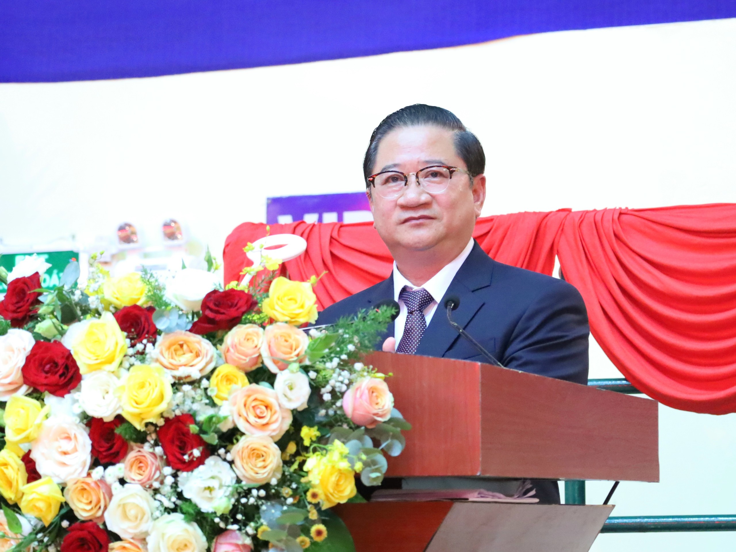 Ông Trần Việt Trường – Phó Bí thư Thành ủy, Chủ tịch UBND TP. Cần Thơ phát biểu chỉ đạo tại lễ khai mạc đại hội.
