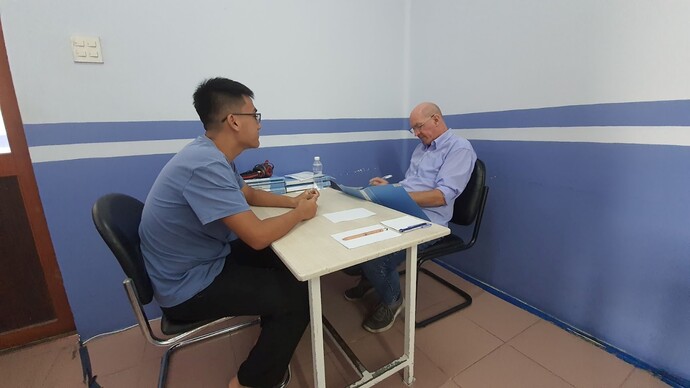 Phòng học IELTS 1-1 với giáo viên nước ngoài.