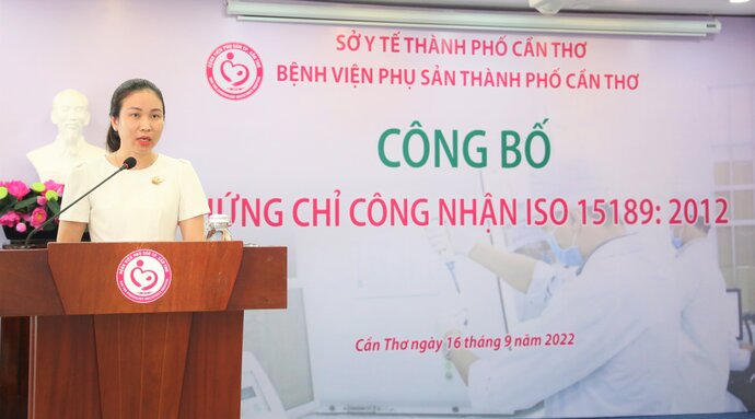 BS. CKII. Nguyễn Thụy Thúy Ái Phó Giám đốc Bệnh viện Phụ sản TP. Cần Thơ