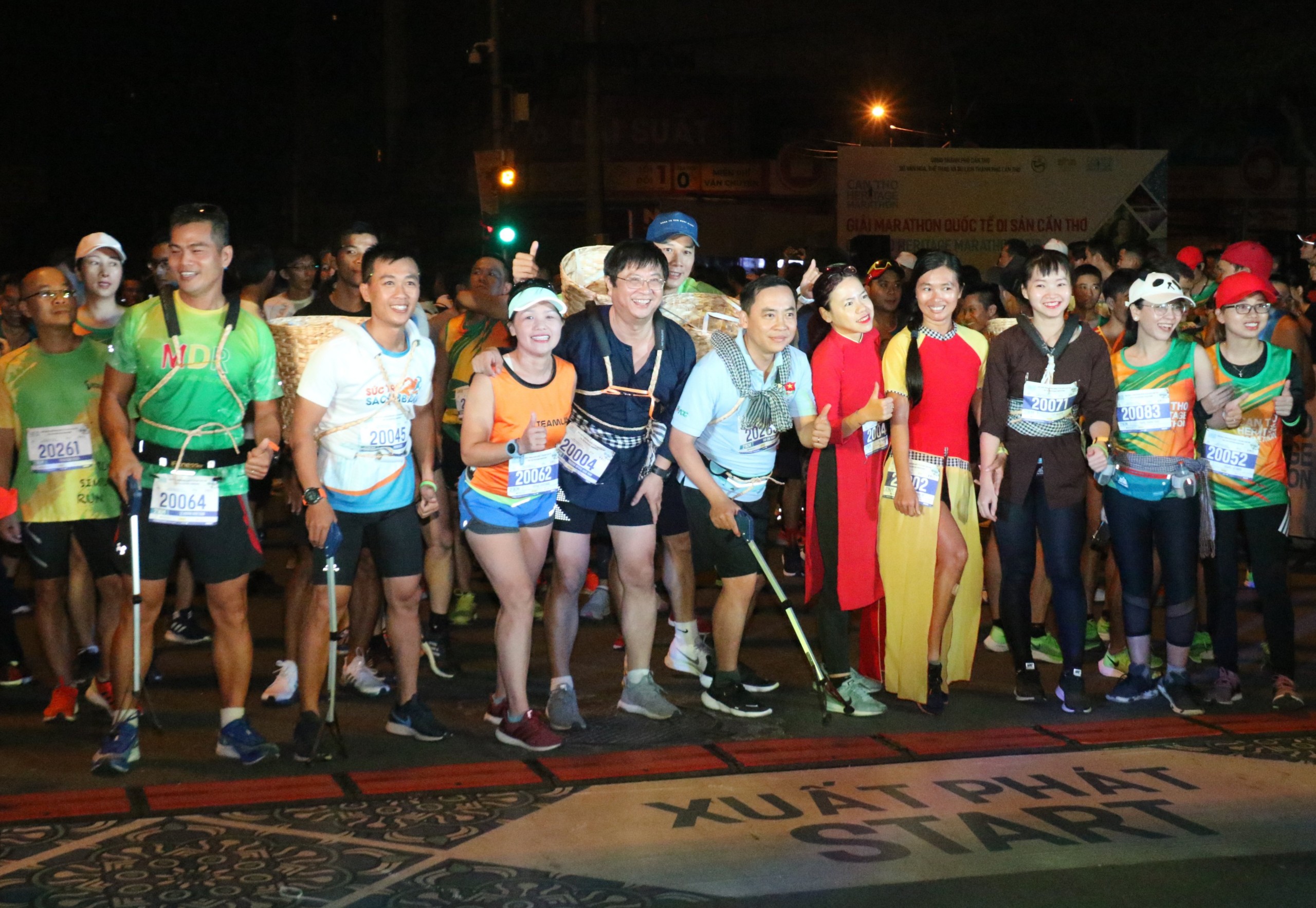 Các vận động viên tham gia Giải Marathon Quốc tế Di sản Cần Thơ lần thứ I năm 2019.