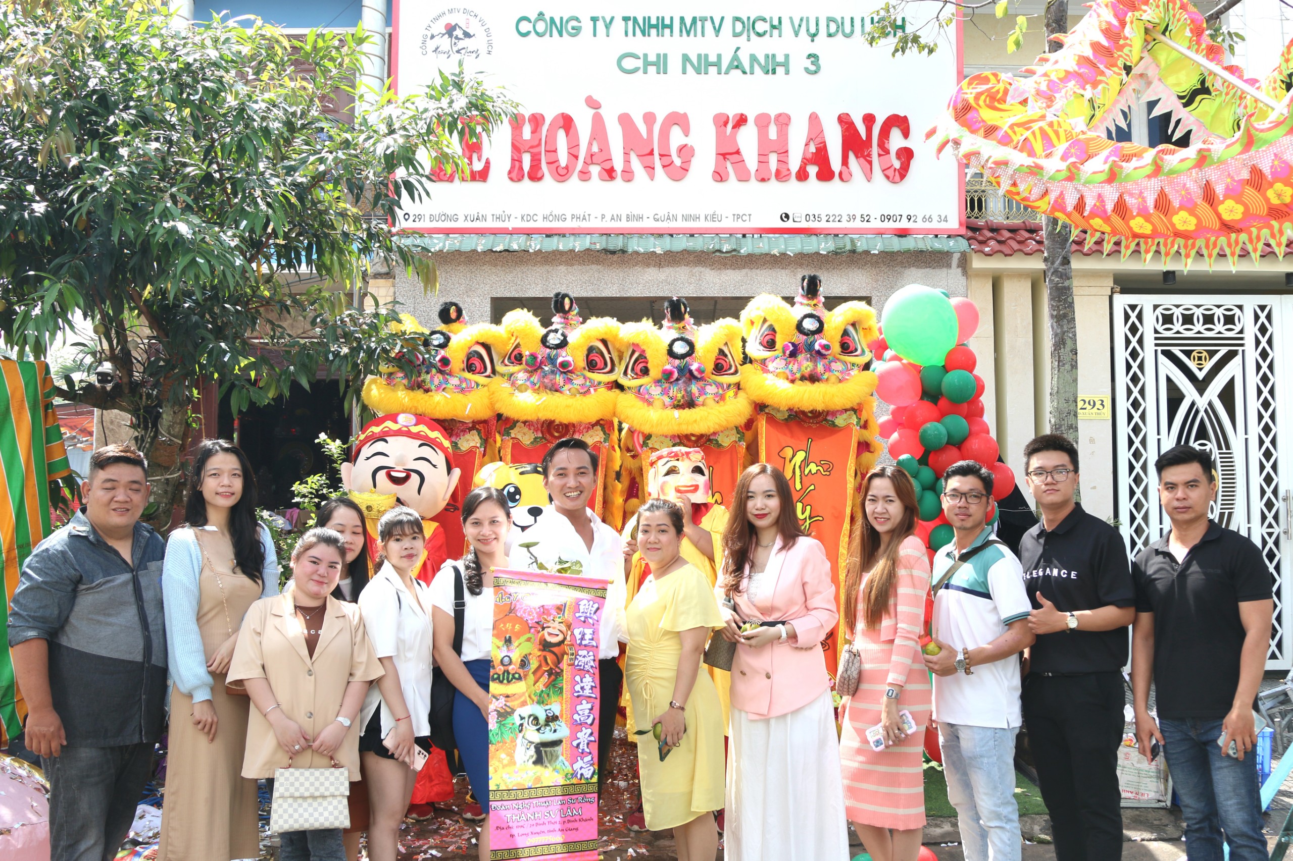 Công ty TNHH Dịch vụ Du lịch Lê Hoàng Khang vừa chính thức khai trương văn phòng công ty tại quận Ninh Kiều, TP. Cần Thơ