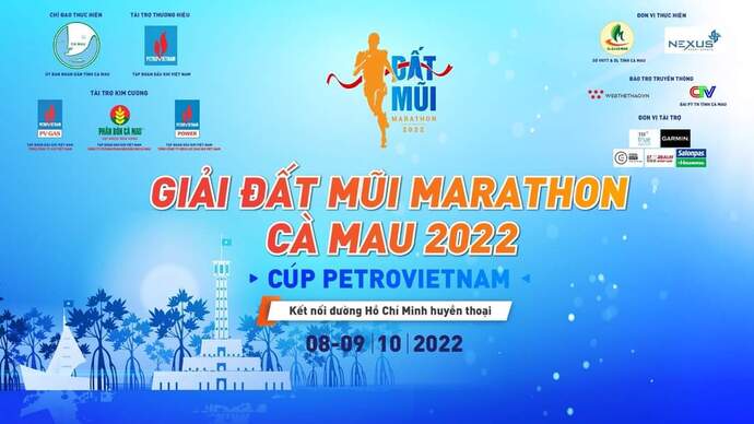 Giải chạy bộ Đất Mũi Marathon Cà Mau 2022 - Cúp PETROVIETNAM. (Ảnh: st)