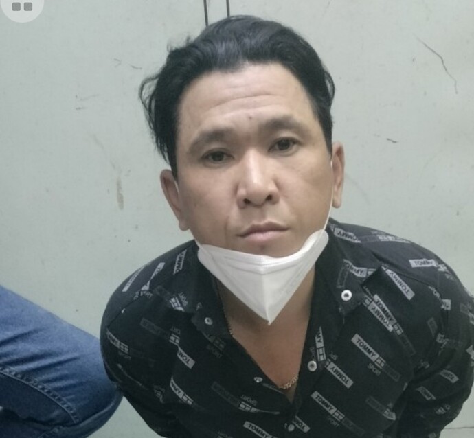 Đối tượng truy nã Nguyễn Thành Hiệp bị bắt khi đang lẫn trốn tại phường 25, quận Bình Thạnh, TP Hồ Chí Minh.