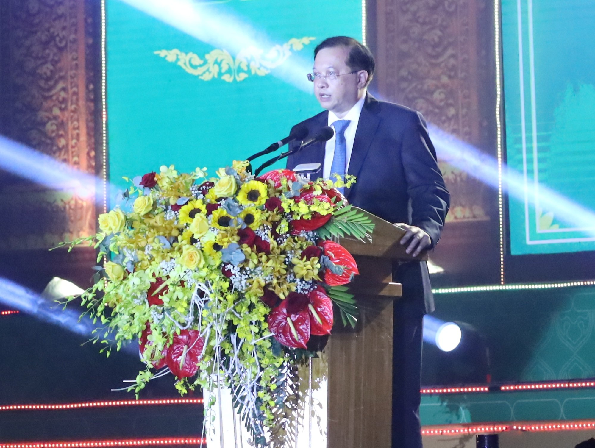 Ông Tạ Quang Đông - Thứ trưởng Bộ Văn hóa, Thể thao và Du lịch phát biểu khai mạc.