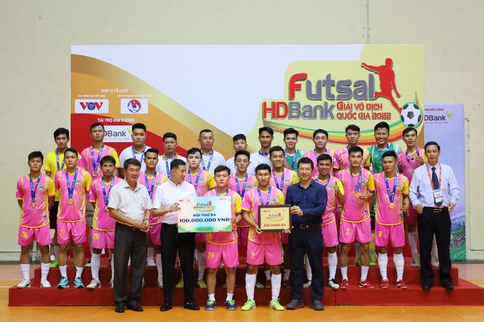 Giải 3 chung cuộc thuộc về CLB Futsal Sài Gòn FC.