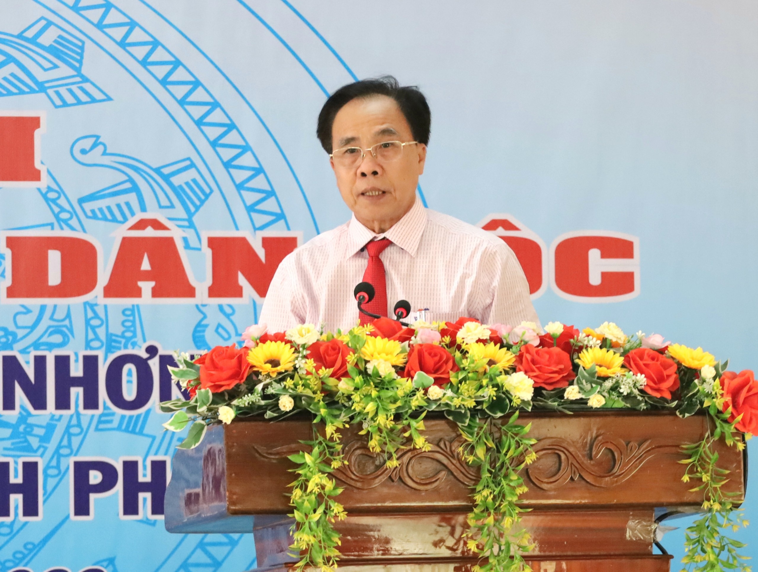 Ông Đào Ngọc Chi - Bí thư Huyện ủy Phong Điền phát biệu tiếp thu ý kiến chỉ đạo.