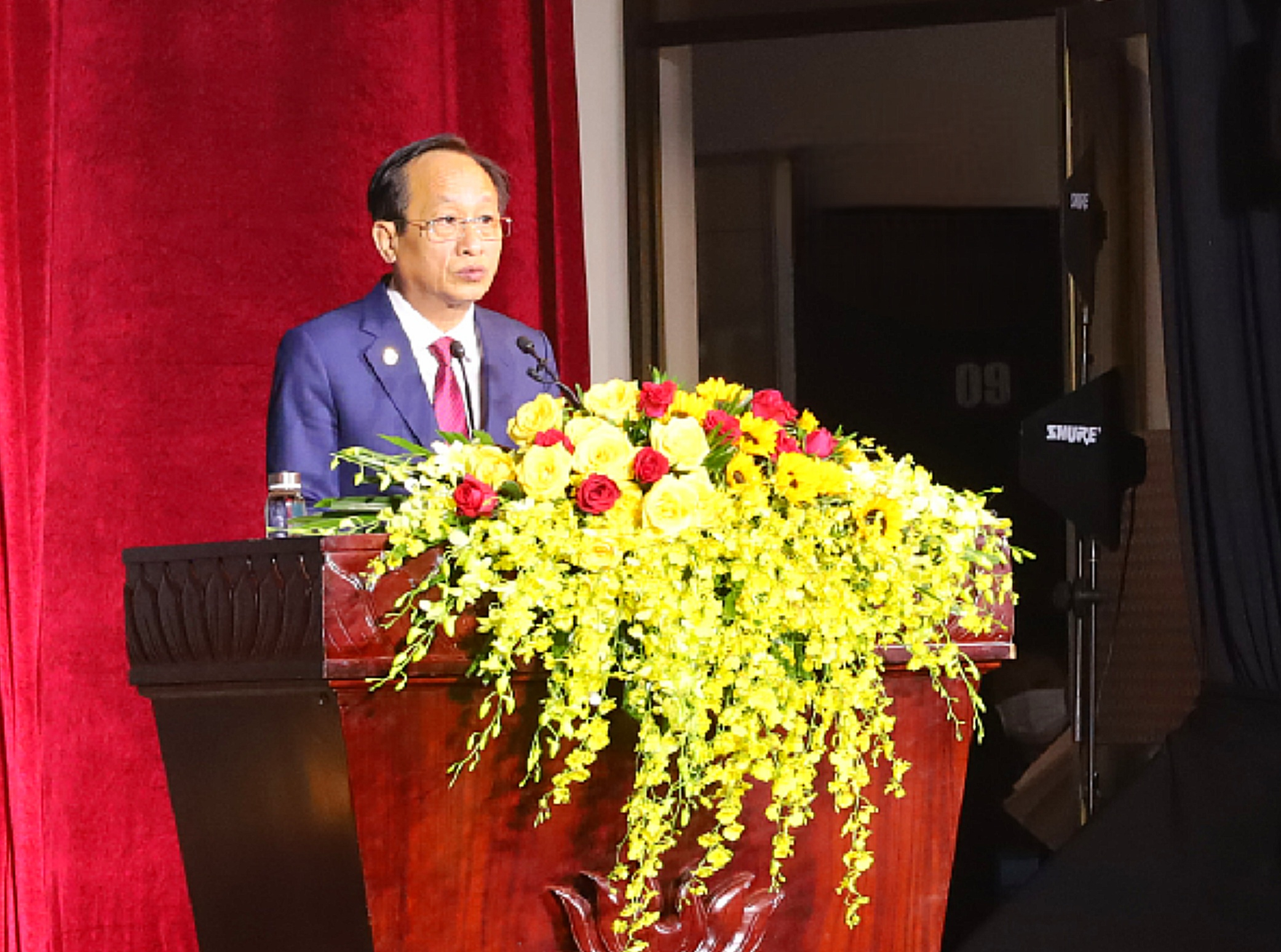 Ông Phạm Văn Thiều - Phó Bí thư Tỉnh ủy, Chủ tịch UBND tỉnh Bạc Liêu phát biểu khai mạc Hội nghị Xúc tiến Đầu tư tỉnh Bạc Liêu.