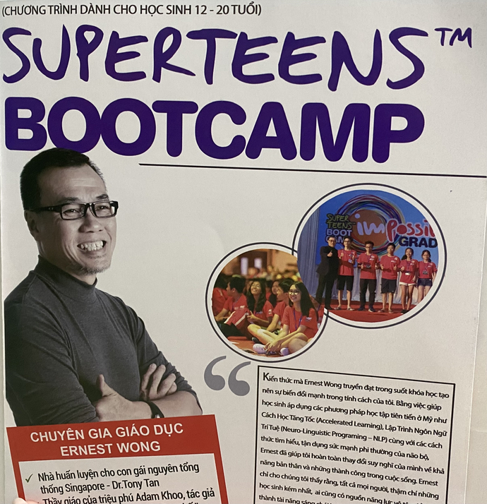 Khóa học 'Superteen Bootcamp' từ Chuyên gia giáo dục hàng đầu thế giới - Dr. Ernest Wong.