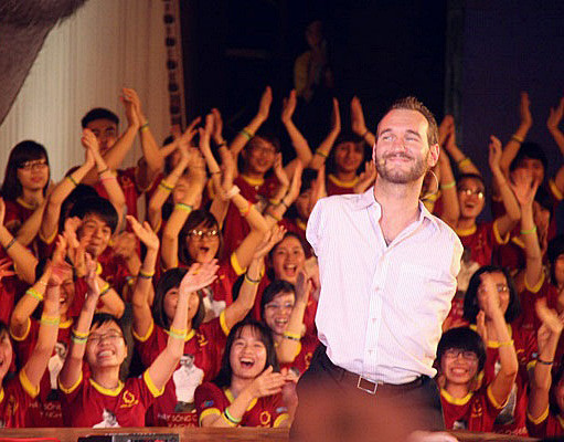 Nick Vujicic - biểu tượng của sức mạnh niềm tin. (Ảnh: Internet)