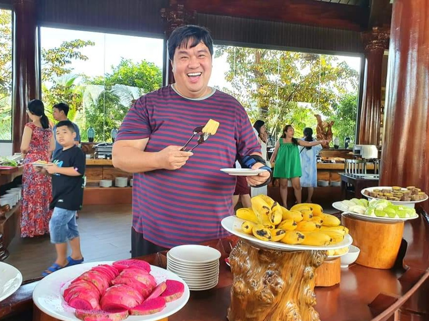 Đạo diễn, diễn viên Hoàng Mập trải nghiệm giải trí, ẩm thực tại Cantho Eco Resort.