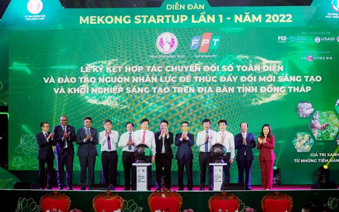 Hình ảnh từ Diễn đàn Mekong Starup lần I năm 2022.