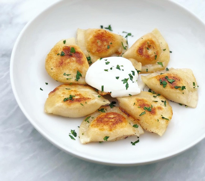 Pierogi - Món ăn độc đáo của nước Nga. Ảnh: sưu tầm.