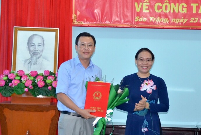 Ông Nguyễn Thành Duy được bổ nhiệm giữ chức vụ Giám đốc Sở Khoa học và Công nghệ tỉnh Sóc Trăng.
