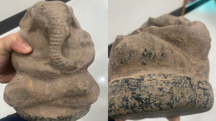 Chân dung khối đá ngọc 'Thái tử voi' trị giá 550 triệu đồng, một trong những món đồ quý giá nhất tính đến thời điểm hiện tại có trong bộ sưu tập đồ cổ của anh Thám.
