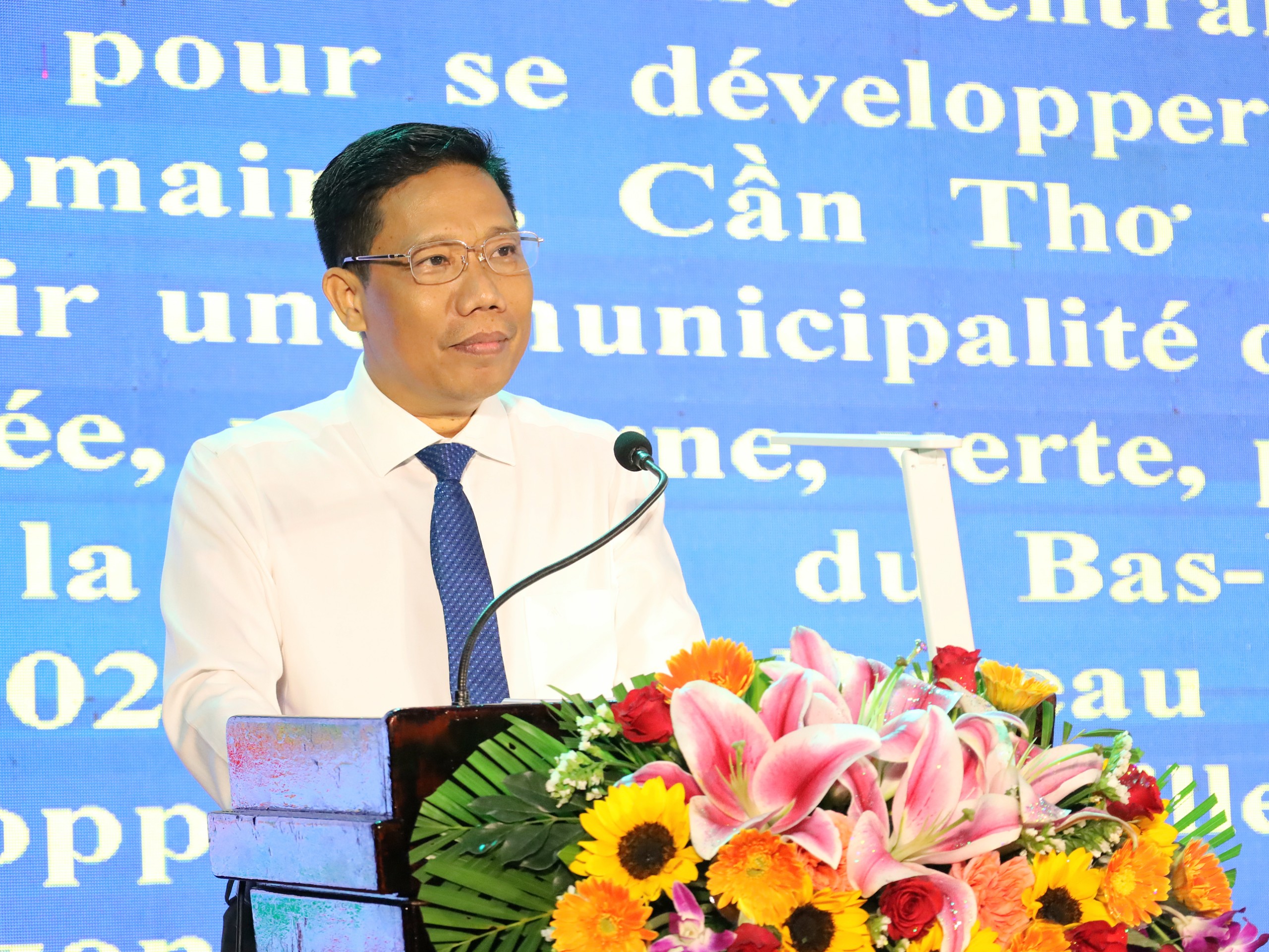 Ông Nguyễn Thực Hiện – Phó Chủ tịch UBND TP. Cần Thơ phát biểu tại lễ khai mạc.